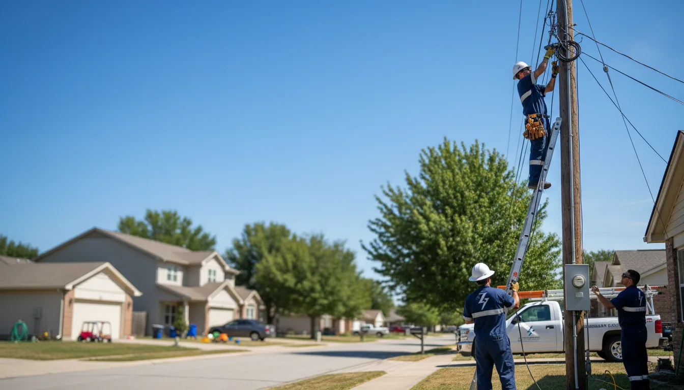 Residential electrician providing installation services in Wood Dale, IL